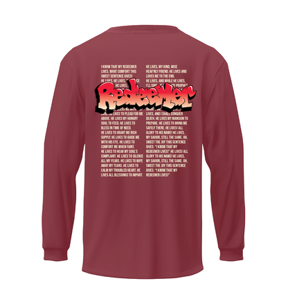 Holy Inspired Merch - "Redeemer" T-Shirt - Red | Short Sleeve & Long Sleeve