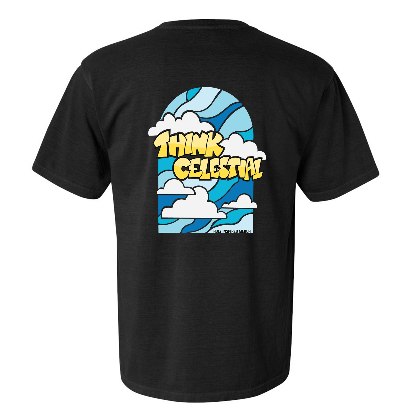 Holy Inspired Merch - "Think Celestial" T-Shirt - Black | Short Sleeve & Long Sleeve